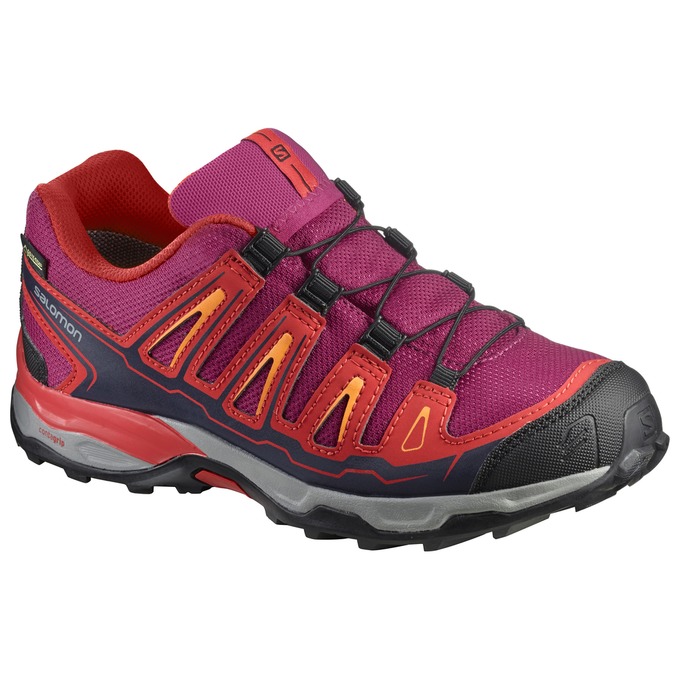 Chaussures De Randonnée Salomon Enfant Violette / Orange - Salomon X-ULTRA GTX® J - France (8697-NAF